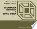 Información económica y social básica. Volumen 2, número 2, Septiembre 1978