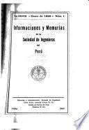 Informaciones y memorias de la Sociedad de Ingenieros del Perú