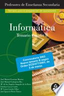 Informatica. Temario B. Profesores de Educacion Secundaria Ebook