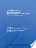 Information and Communications Technologies in Society