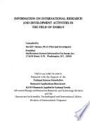 Information on International Research and Development Activities in the Field of Energy
