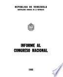Informe al Congreso Nacional