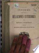 Informe al señor Ministro de Relaciones Esteriores de la República de Nicaragua sobre la Esposición internacional de Chile en 1875