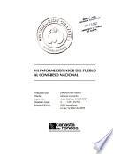 Informe anual de la Defensora del Pueblo al H. Congreso Nacional