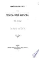 Informe anual de la Estación Central Agronómica de Cuba