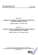 Informe de la Consulta Técnica FAO/Bangkok Sobre Políticas Para El Cultivo Sostenible Del Camerón, Bangkok, Tailandia, 8-11 de Diciembre de 1997
