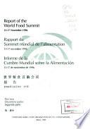 Informe de la Cumbre Mundial Sobre la Alimentación