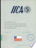 Informe de la Novena Reunion Ordinaria de la Junta Interamericana de Agricultura