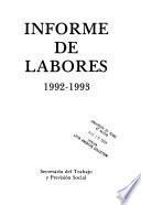 Informe de labores - Secretaría del Trabajo y Previsión Social