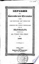 Informe del Intendente Urrutia sobre las ventajas que resultan de la apertura del camino y comunicacion por el Chanchamayo, presentado al Virey del Perú en 1808