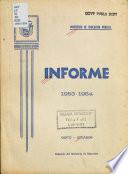 Informe del Ministerio de Educación Pública a la nación