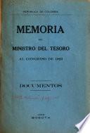 Informe del Ministro del Tesoro al Congreso de ...
