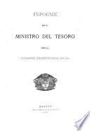 Informe del Ministro del Tesoro al Congreso de ...