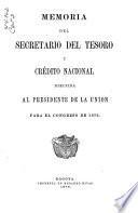 Informe del Ministro del Tesoro al Congreso de ...