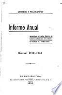 Informe - Dirección General de Correos y Telégrafos