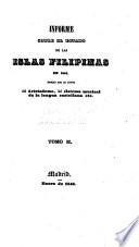 Informe sobre el estado de las islas Filipinas en 1842