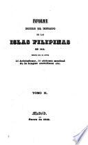 Informe sobre el estado de las islas Filipinas en 1842
