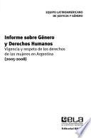 Informe sobre género y derechos humanos