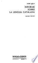 Informe sobre la lengua catalana