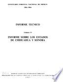 Informe sobre los estados de Chihuahua y Sonora