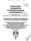 Informe trimestral sobre la situación de los derechos humanos en Centroamérica
