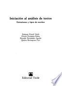 Iniciación al análisis de textos