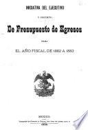 Iniciativa del ejecutivo y proyecto de presupuesto de egresos