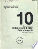 Initial State & Local Data Elements