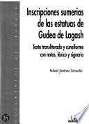 Inscripciones sumerias de las estatuas de Gudea de Lagash