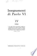 Insegnamenti di Paolo VI.: 1966
