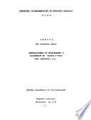 Instalaciones de Tratamiento Y Almacenaje de Granos Y Papa Para Inagrario S. A.