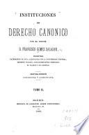 Instituciones de derecho canonico