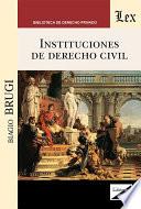 Instituciones de derecho civil