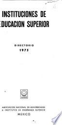 Instituciones de educación superior: directorio