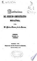 Instituciones del derecho administrativo español