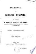 Instituciones del derecho canonico