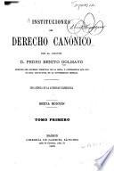 Instituciones del derecho canonico