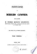 Instituciones del derecho canonico