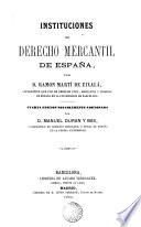 Instituciones del derecho mercantil de España
