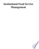 Institutional Food Service Management