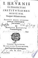 Institutiones medicinae