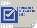 Instituto Nacional de Estadística Geografía e Informática.  Programa de trabajo 1991