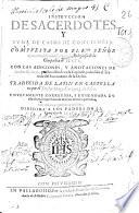 Instruccion de sacerdotes y suma de casos de conciencia