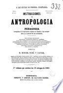 Instrucciones de antropología y pedagogía