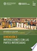 Instrumento de evaluación del sistema de control de los alimentos: Dimensión C - Interacciones con las partes interesadas