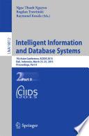 Intelligent Information and Database Systems