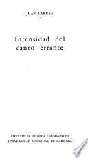 Intensidad del canto errante