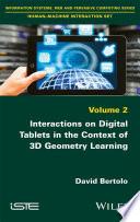 Interactions on Digital Tablets in the Context of 3D Geometry Learning