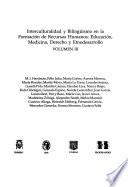Interculturalidad y bilingüismo en la formación de recursos humanos