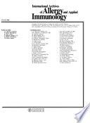 International Archives of Allergy and Applied Immunology